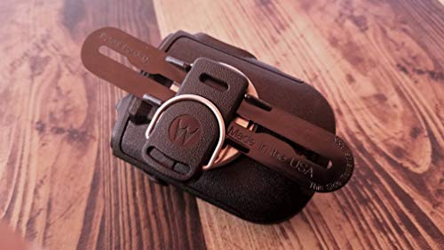 2 Pack The Police Mic Clip Tactical Portable Radio Mic Clip for Uniforms or Bullet-Proof Vest Carriers | Black