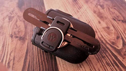 2 Pack The Police Mic Clip Tactical Portable Radio Mic Clip for Uniforms or Bullet-Proof Vest Carriers | Black