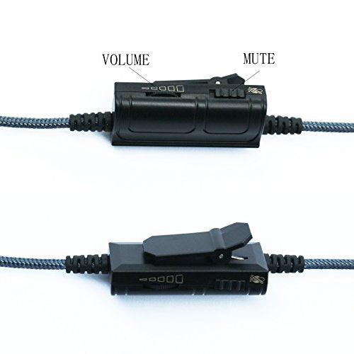 Gaming Mic, Audio Cable Adapter with Boom Microphone Universal Volume for Gaming PS4 Xbox One PC Laptop iPhone Android Windows Phone to V-Moda Beats Solo & Most 3.5mm Input Port Headphone (200CM)