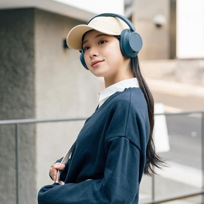 Sony WH-CH720NL Noise Canceling Wireless Bluetooth Headphones - Built-in Microphone - up to 35 Hours Battery Life and Quick Charge - Navy Blue - color: Blue