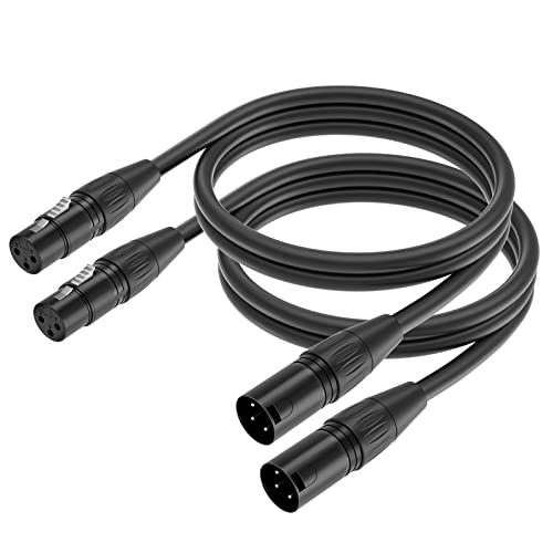 XLR Male to Female Microphone Cable 30ft (Oxygen-Free Copper) - style: 10ft/3m 2pack