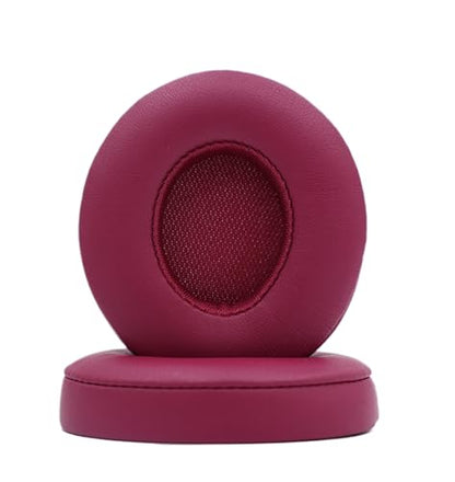 Replacement Ear Pads Compatible with Beats Solo3.0 Wireless Dark Brick red - color: Dark Brick red