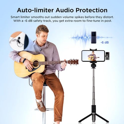 Saramonic Air Wireless Lavalier Microphones for for iPhone/Camera/Android/PC, Ultralight, 48kHz/24-bit,120dB Max SPL, 300m Range, Noise Cancelling, Lapel Microphone Wireless for Vlogging - color: USB-C + Lavalier Microphones