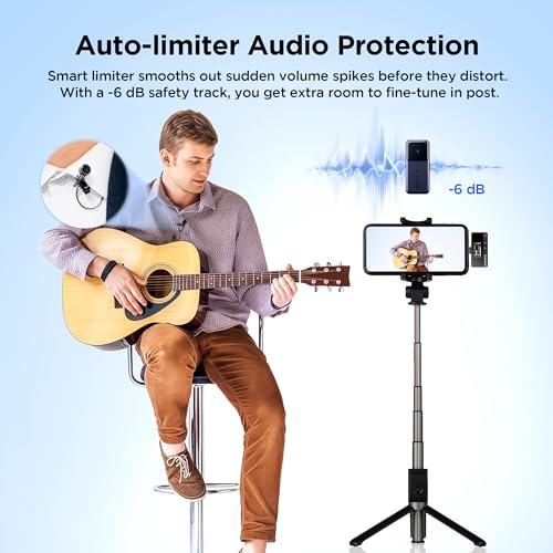 Saramonic Air Wireless Lavalier Microphones for for iPhone/Camera/Android/PC, Ultralight, 48kHz/24-bit,120dB Max SPL, 300m Range, Noise Cancelling, Lapel Microphone Wireless for Vlogging - color: USB-C + Lavalier Microphones