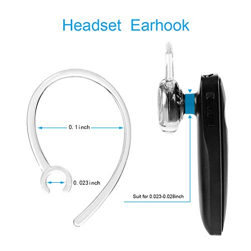 N/A Compatible with/Replacement for Earbud Gel Ear Hooks Plantronics M155 M165 M1100 M100 M55 M28 M25 Voyager Edge Silicone Earbuds Antislip Accessories - size: S