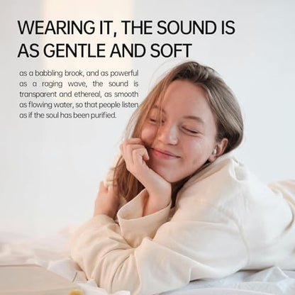 Invisible Sleep Headphones, Noise Blocking Sleep Earbuds, Compact Design for Side Sleepers, Immersive Audio Spatialized Sound (Black)