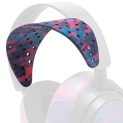 WC HeadbandZ Arctis Nova V2 - Upgraded Wide Silicone Headband Compatible with Arctis Nova Headsets by Wicked Cushions | Wider Weight-Distributing Design, Softer Flexible Silicone | Speed Racer - color: Speed Racer
