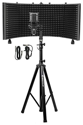 Rockville RCM PRO Studio Condenser Microphone Bundle with Isolation Shield