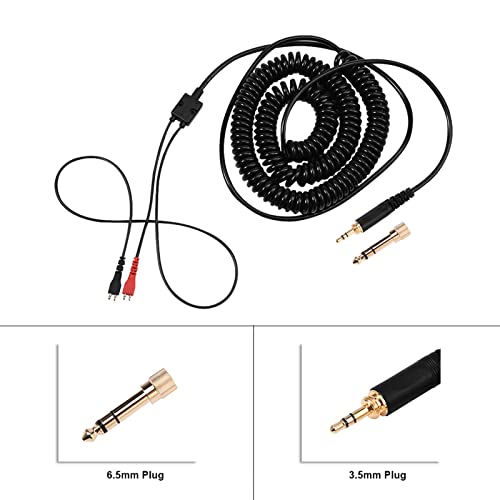 ciciglow for Sennheiser HD Headphones Replacement Coil Cable: Spring Wire for HD25/560/540/480/430 - High Definition Audio Transmission - Avoids Interference - Convenient to Store