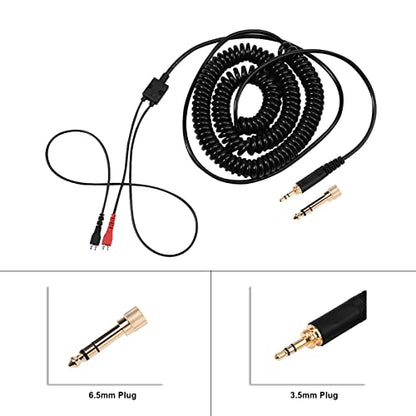 ciciglow for Sennheiser HD Headphones Replacement Coil Cable: Spring Wire for HD25/560/540/480/430 - High Definition Audio Transmission - Avoids Interference - Convenient to Store