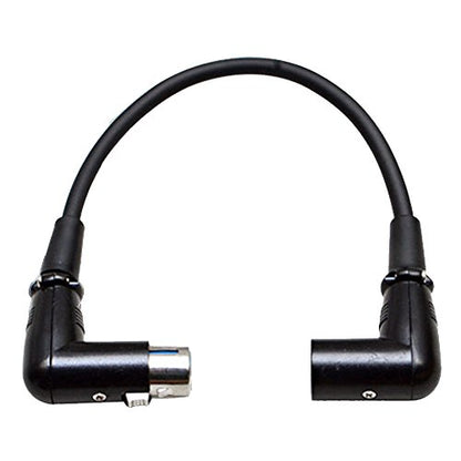 Seismic Audio Speakers Right Angle Patch Cables - XLR Male to XLR Female, 1 Foot, Pack of 6 - size: 1 Feet - 6 Pack
