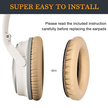 SoloWIT Earpads for Bose Headphones - Beige - color: Beige