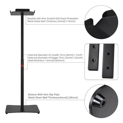 Speaker Stand for Bose S1 Pro Plus / S1 Pro+, Height Adjustable 25" - 39" Carbon Steel Floor Stand Bracket Base Mount Tripod for Bose S1 Pro Portable Bluetooth Speaker Wireless PA System