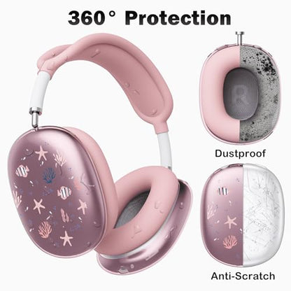 for AirPods Max Headphones Fish Ear Covers for AirPods Max 2 - color: Fish B/Pink