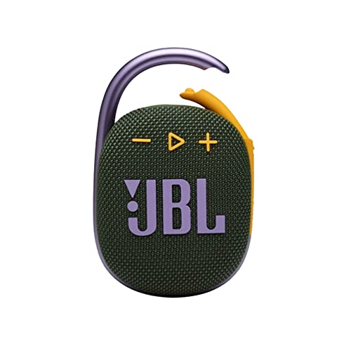 JBL Clip 4: Portable Speaker with Bluetooth, Built-in Battery, Waterproof and Dustproof Feature - Green (Renewed) - color: Green