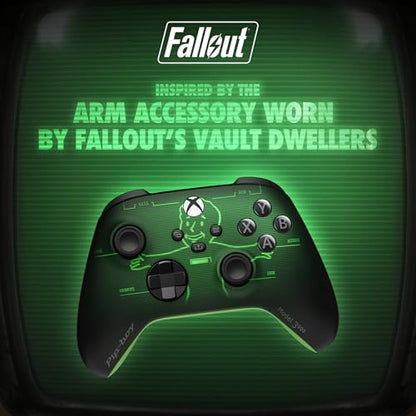 Xbox Wireless Gaming Controller | Fallout Pip-Boy Edition | Consoles, PCs, TVs, mobile, and more | Textured Grip | Wireless, Bluetooth, USB-C Connectivity - style: Fallout Edition