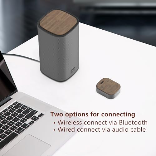 KEiiD Bluetooth Computer Speakers with Wireless Touch Control Pod for PC Laptop/Desktop Wireless Stereo Gaming Speakers, 4 EQ Modes, Aesthetic Style, New Model