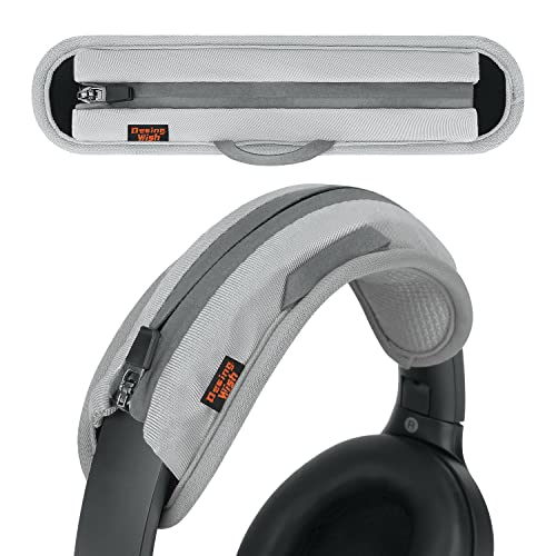Universal Replacement Headphone Headband Cover, Headband Cushion Pad Cover Compatible with Sony, Bose, Beats, JBL Head Band Protector for Noise Canceling Stereo Headset (Silver Grey) - color: Silver Grey