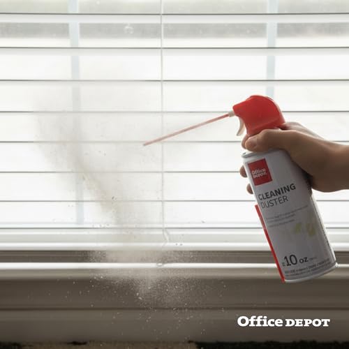 Office Depot Cleaning Duster, 10 Oz Compressed Canned Air for Electronics, Keyboard Cleaner for Computer, Laptop, PC, Printer, Office Equipment, Moisture-Free, Pack of 3 - size: 3