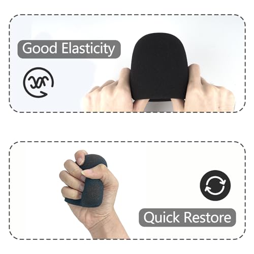 Musiin Microphone Foam Windscreen compatible with BONAOK Q36,Q37,Q78,D10 | wireless microphone cover