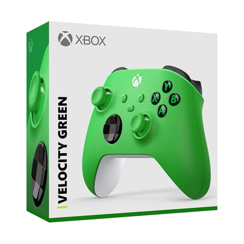 Xbox Wireless Gaming Controller | Velocity Green | Consoles, PCs, TVs, mobile, and more | Textured Grip | Wireless, Bluetooth, USB-C Connectivity - style: Velocity Green