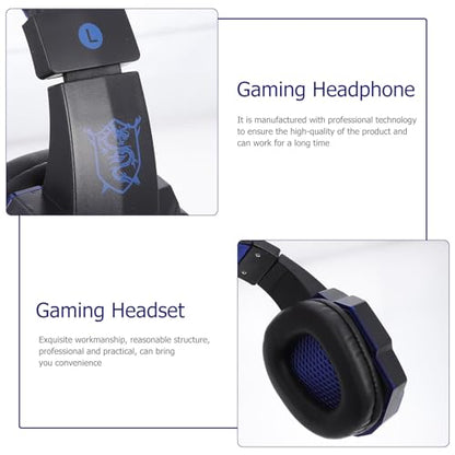 Cabilock Gaming Headset Wired Over-Ear PC Headphones with Microphone LED Light Noise Reduction for Streaming and Travel