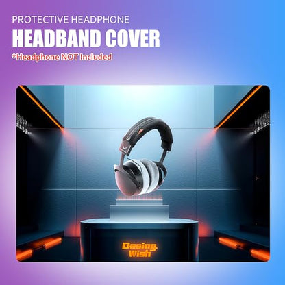 DT 1990 Pro Headband Cover Compatible with beyer'dynamic DT 1990 Pro/DT 1770 Pro/DT 900 Pro X/MMX 200 Headphones Headband Cushion Pad Cover Replacement Headband Protector (Black)