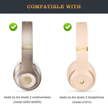 by Dre Studio 2 Headband Replacement Parts as Same as The OEM Arch Band B0501 Accessories Compatible with Beats by Dr. Dre Studio2 Wired/Wireless (Model B0500/B0501) Headphones (Gold) - color: Gold