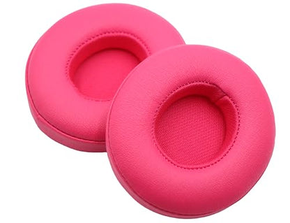 Replacement Ear Pads for Beats Solo 3/2 Wired On-Ear Headphones - Rose Red | Solo 3 Pads Replacement for Beats Solo 2 Wired Repair Accessories, Soft Solo 2 Earpads Covers & Easy to Install Foam Cushions - color: Rose Red