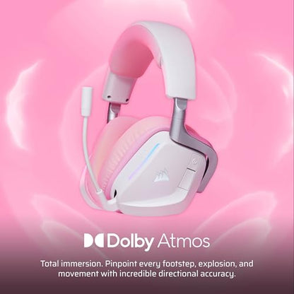 Corsair Void v2 Wireless Bluetooth PC PS5 Switch Gaming Headset – Pink - color: Pink