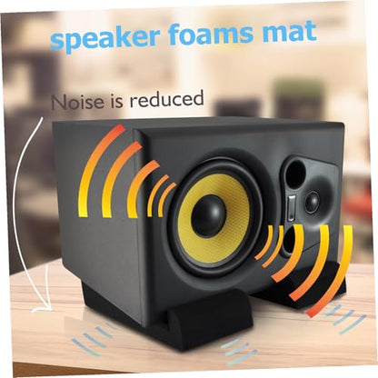 6pcs Small Speaker Isolation Pads High-density Cushion Absorbing Easy to Install for Home and Studio Monitors