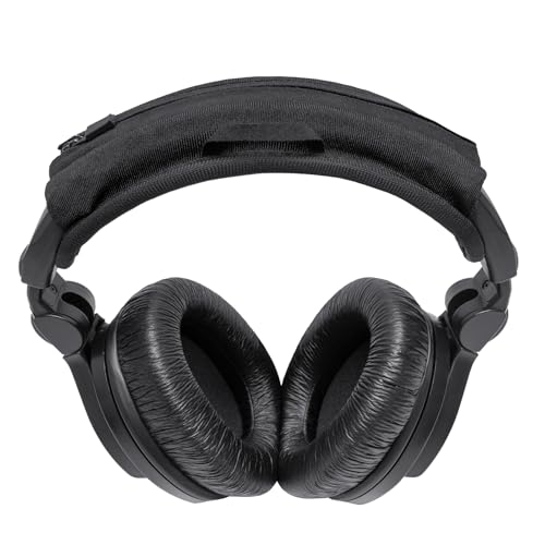 Headband Cushion Cover Compatible with Sennheiser HD280, HD280 Pro, HD300 Pro, HMD280, HMD281 Over Ear Headphone, 6mm Thick Soft Cushion, No Wobble Zipper Slider, with Hanging Loop