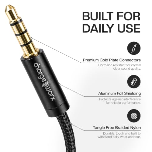 3.5mm Headphone and Mic Splitter Adapter, Gaming Headset Y Splitter Cable