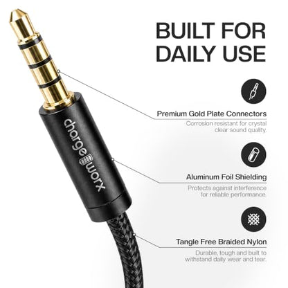 3.5mm Headphone and Mic Splitter Adapter, Gaming Headset Y Splitter Cable