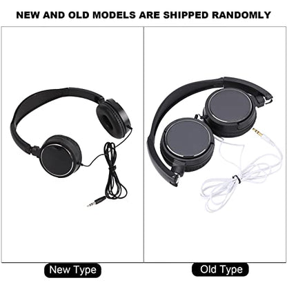 Foldable Head Mounted Headphone Mini Wired Headset Hands Compact Stereo HiFi Music Headset Support Rotatable Ear Cup Adjustable Headband Support TF Card