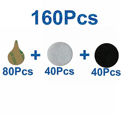 Lavalier Microphone for Hiding Lavalier Musical Mic and Reduce Wind Noise, Pack of 80 Stickies and 80 Fabric Discs