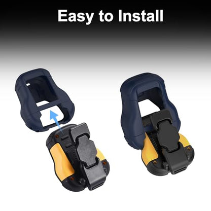 CYBERGUYS Silicone Case for DEWALT Wearable Bluetooth Speaker, Navy | Durable Shock-Proof Non-Slip Protective Cover for DEWALT Mini Speaker w/Lanyard, Small Lightweight & Easy-to-Install Sleeve - color: Dark Blue