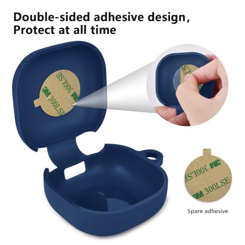 AIRSPO Silicone Case Compatible for Samsung Galaxy Buds 2 Pro/Galaxy Buds2/ Galaxy Buds Pro/Galaxy Buds Pro 2/ Galaxy Buds Live/Galaxy Buds FE Cases (Dark Blue) - color: Dark Blue