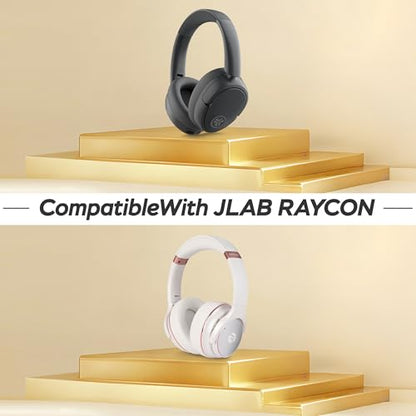 Hard Headphone Case for JLab JBuds Lux ANC/Raycon The Everyday, Green | Foldable Over-Ear Headphones Travel Carrying Case,Mesh Pocket,Hard Eva Shell - color: Green