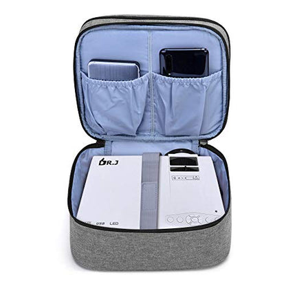 LUXJA Carrying Bag Compatible with DR.J Mini Projector, Gray - color: Gray