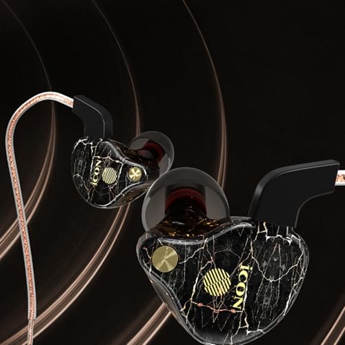 iCON Pro Audio Scan 10 in-Ear Monitors (Brown) - Professional Wired Earphones with 3.5mm Jack for Stage, Studio, PC, Smartphone - Noise Isolating IEM (Skin Tone)