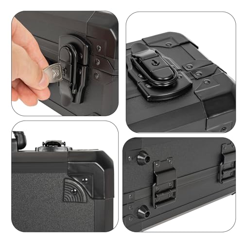 Protective Hard Case Shockproof Water-resistant with Customized DIY Foam Insert fit for Camera, tools, etc, 12.2 X 12.2 X 4.5-Inch - size: Inner：11.7''X 11.5''X 5 ''