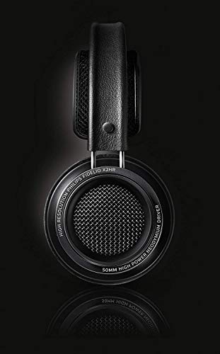 Philips Fidelio X2HR Over The Ear Open Back Wired Headphone 50mm Drivers- Black Professional Studio Monitor Headphones with Detachable Cable