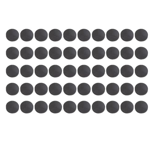 50Pcs Black EVA Foam Vibration Soundbar Isolation Pads Non Slip Thickened Adhesive Shock Absorption Pads Studio Monitors(40 * 10mm) - style: 40*10mm