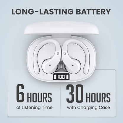 Back Bay Audio Runner Wireless Earbuds for Running, Wrap Around Earbuds - color: White