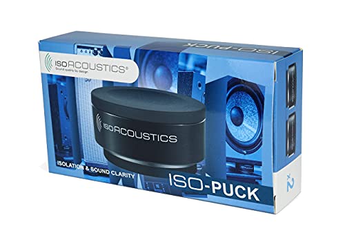 IsoAcoustics Iso-Puck Series Acoustic Isolators (Iso-Puck, 20 lbs max/Unit, 2-Pack) - size: Iso-Puck, 2 Pack