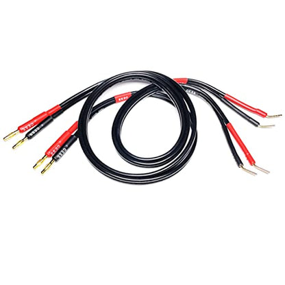 CNCESS Banana Plug to Pin Plug Speaker Cable, 12AWG, 3 ft, 2-Pack - size: 3 Feet
