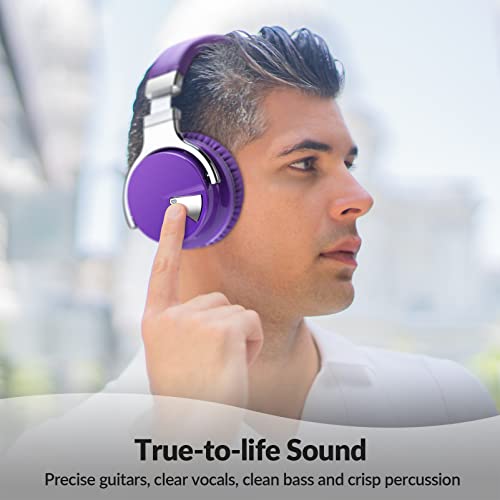 Million Sold 10 Years Classic E7 Active Noise Cancelling Headphones with Upgraded Noise Cancellation, Bluetooth Headphones Wireless with HD Sound Vivid Deep Bass, for Home Office Travel Gift Pcs - color: Purple, style: E7 Wireless Active Noise Cancelling