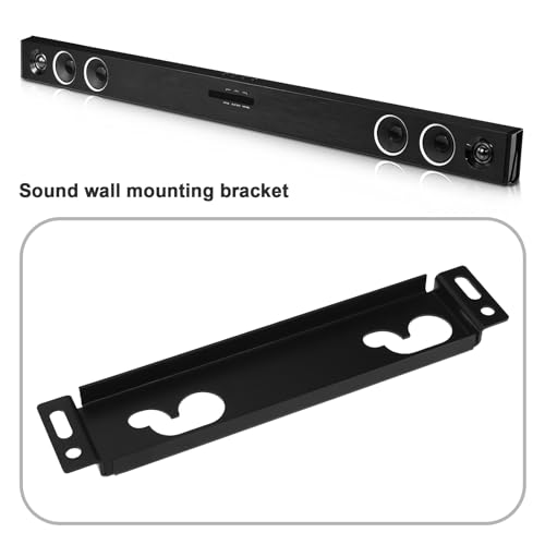 Black Wall Mount Bracket Soundbar Shelf Compatible with LG Soundbar AAA74310301 MAZ63344001 LAS260B LAS454B NB3530A, NB2420A NB3740 NBN36NB NB3531A SH3K