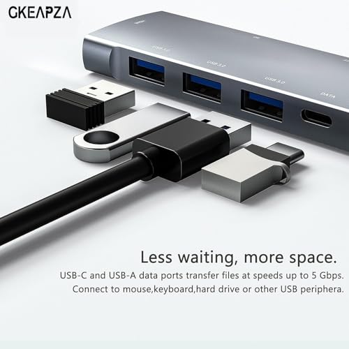 USB C to HDMI Adapter for iPad Pro 11/12.9 2021/2020/2018,iPad Air 4,USB C Hub Adapter with 3.5mm Headphone Audio Jack,4K HDMI,USB3.0,USB C Power Delivery,Compatible with MacBook,Samsung - color: Gray